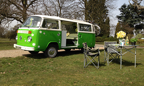 Happy campers and vintage vans