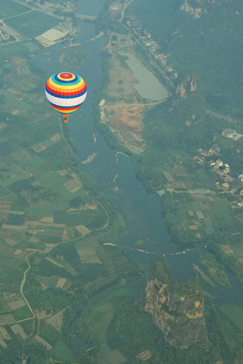 Hot Air Balloon in Yangshuo