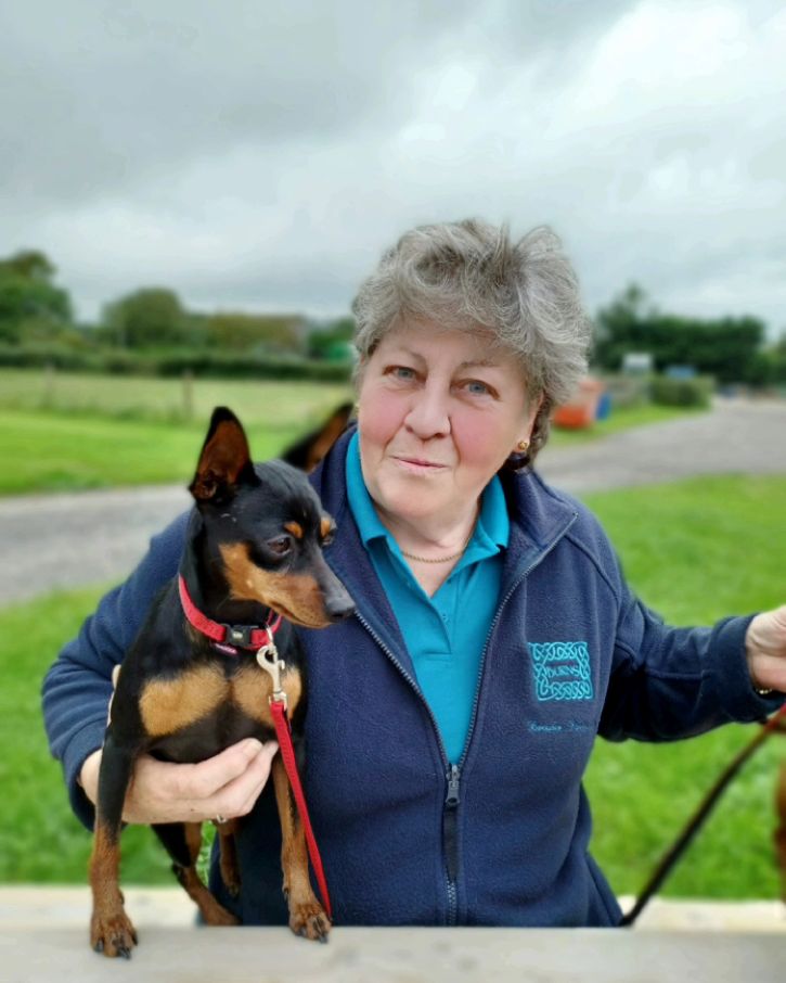 Aileen Coull with her dog