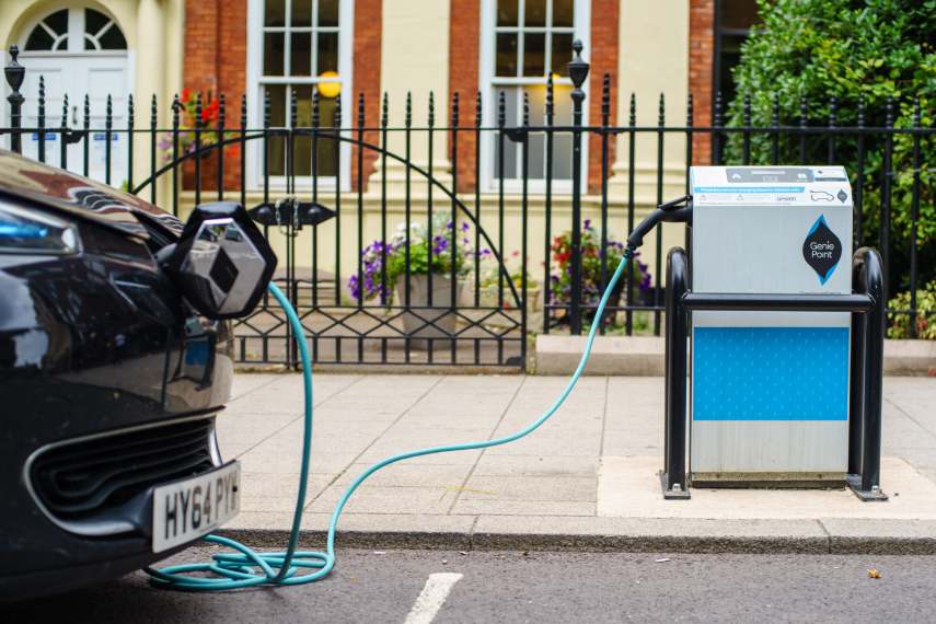 Renault car on charge