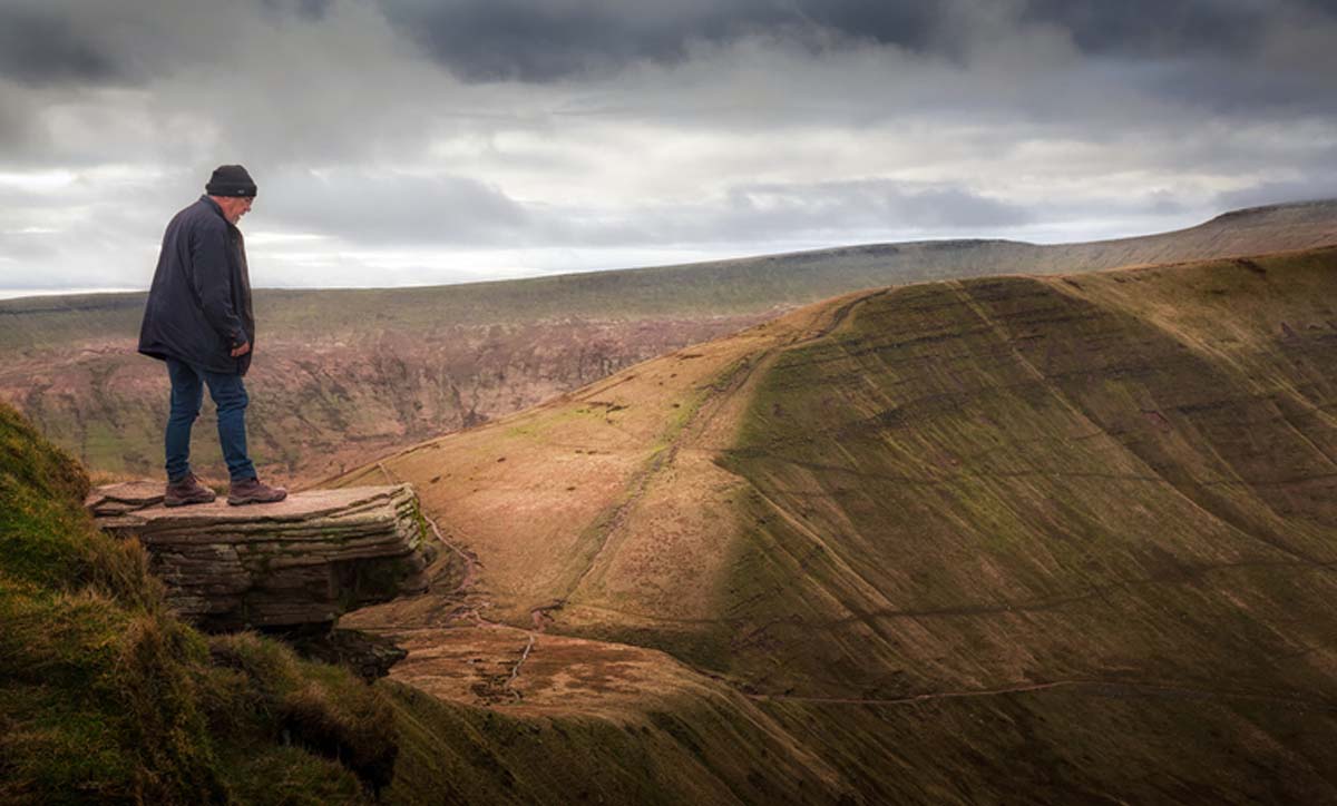 The Brecon Beacons' diving board