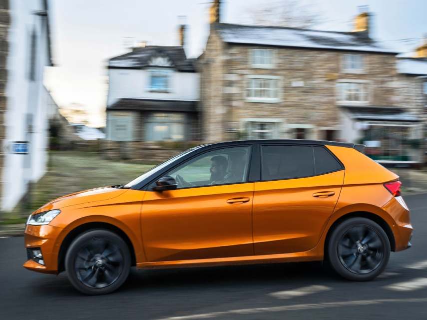 Image of an orange Skoda Fabia