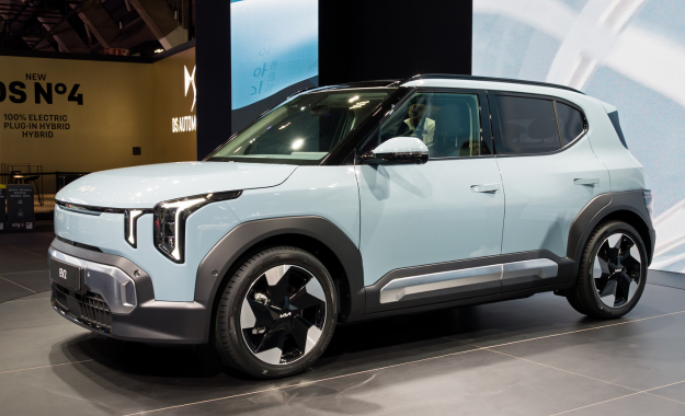 kia EV2 in showroom