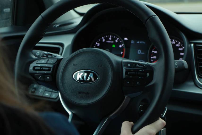 Image of a Kia steering wheel