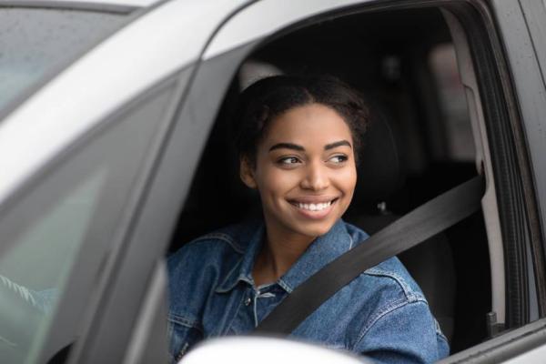 Young female driver