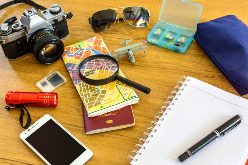 planning-for-a-holiday-passport-camera-medicine