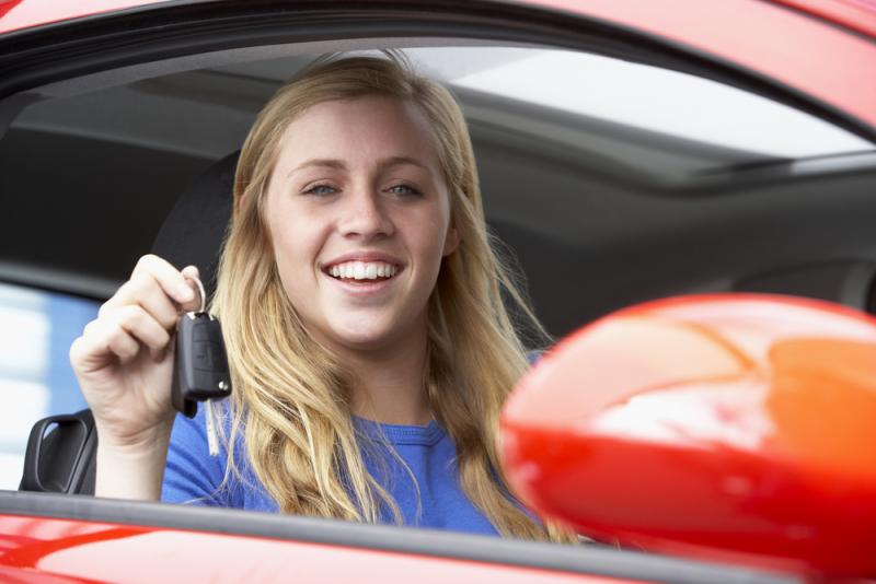young female driver