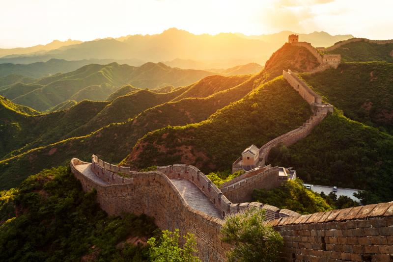 great-wall-of-china-at-sunset