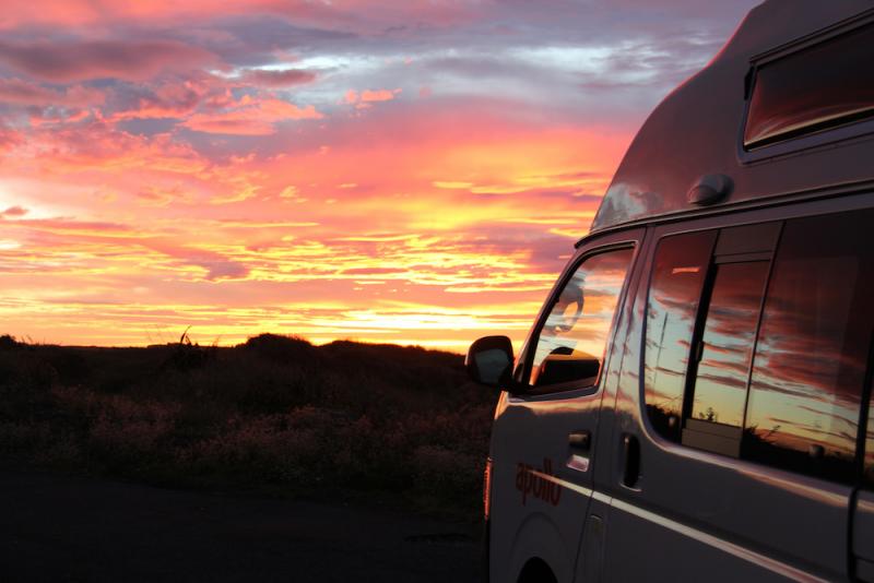 Campervan-at-sunset