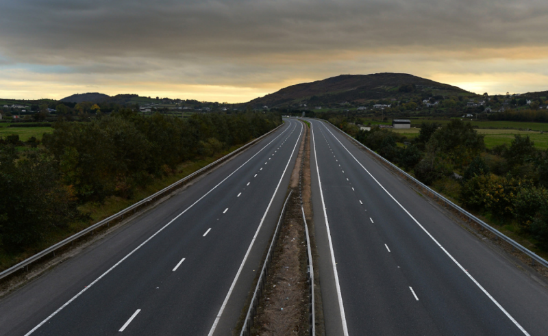 An empty motorway