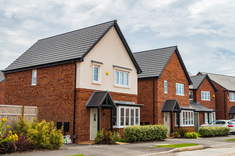 houses on estate street