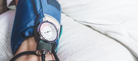 Man having his blood pressure taken