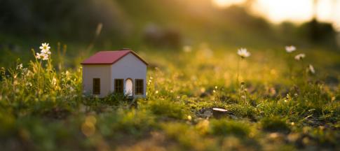 model-house-on-grass-field