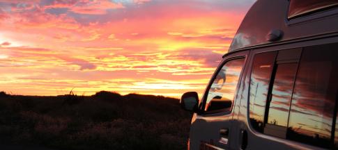 Campervan-at-sunset