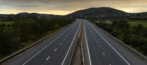 An empty motorway