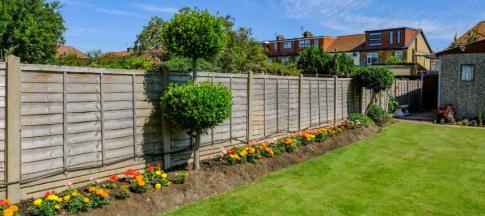 Image of a garden fence. 