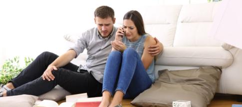 Couple in burgled home