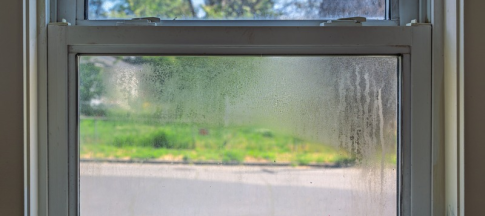 mould and condensation on window